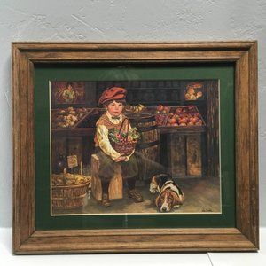 framed Lee Dubin art print